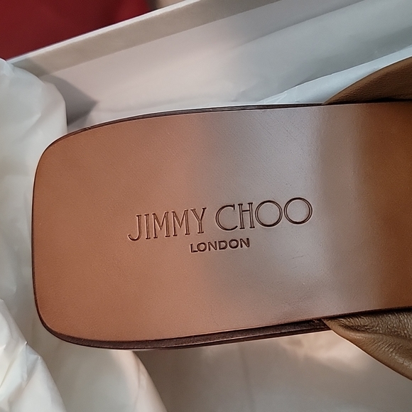 NIB Jimmy Choo June leather designer wedge - Picture 7 of 12